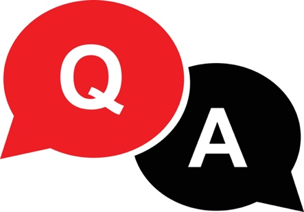 A red and black circles with white letters Description automatically generated